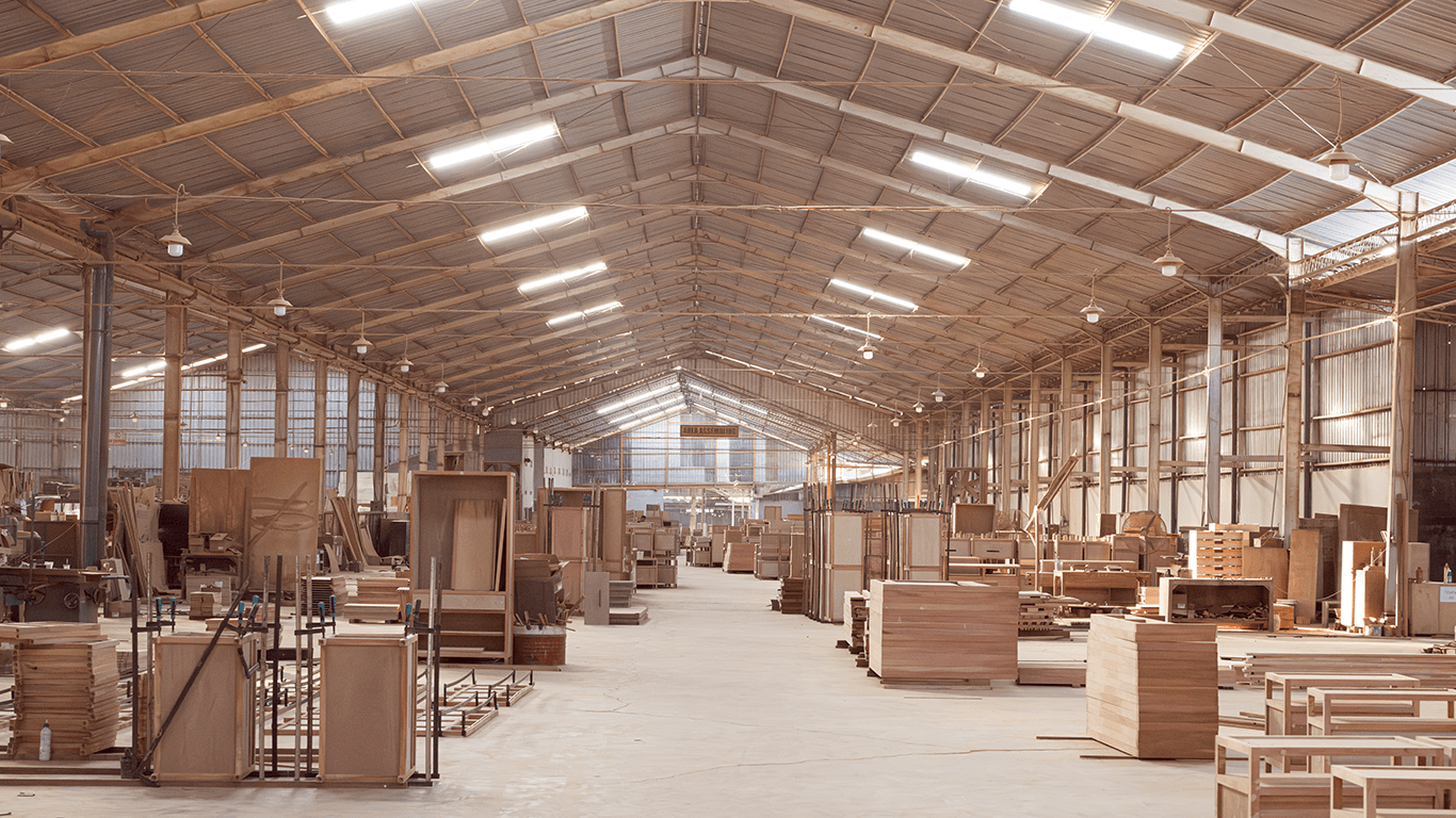 CV. Allpin furniture manufacturing facility, Jepara Indonesia