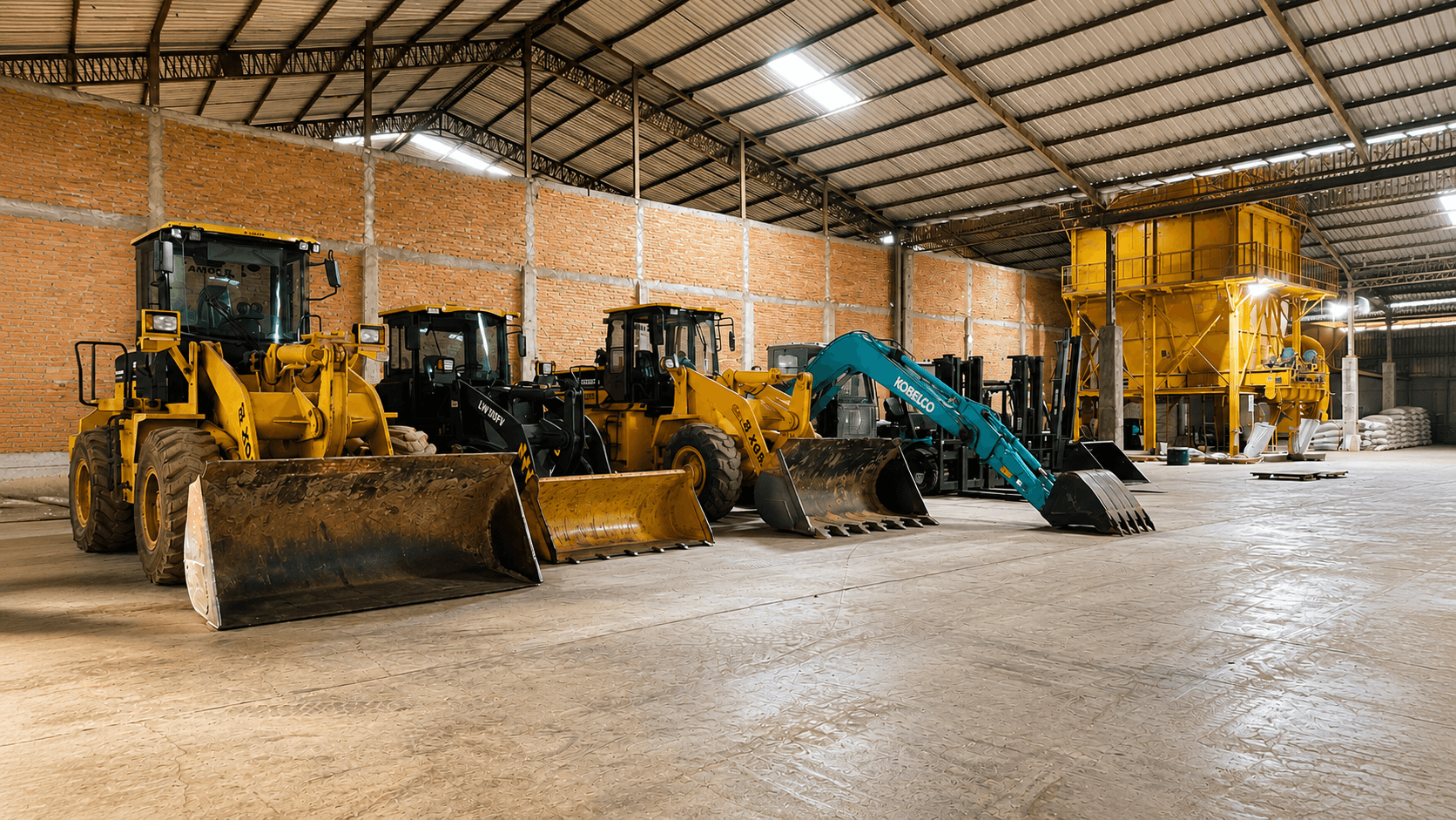 Forklift for container loading and cargo handling, Jepara Indonesia